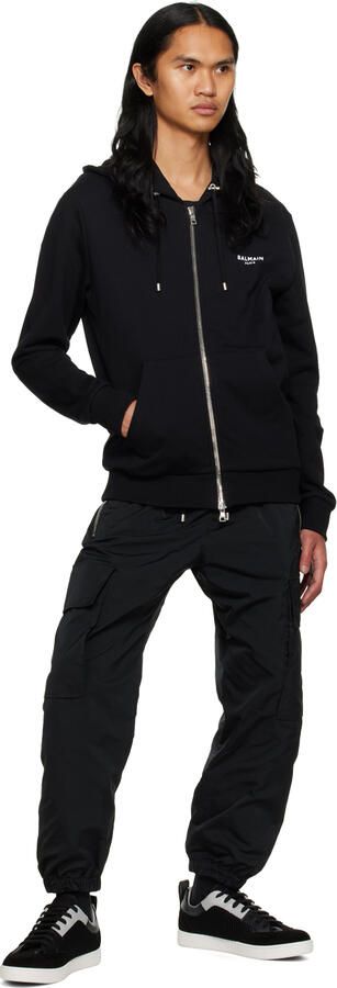 Moschino Black & Gray Side Logo Sneakers - Picture 4