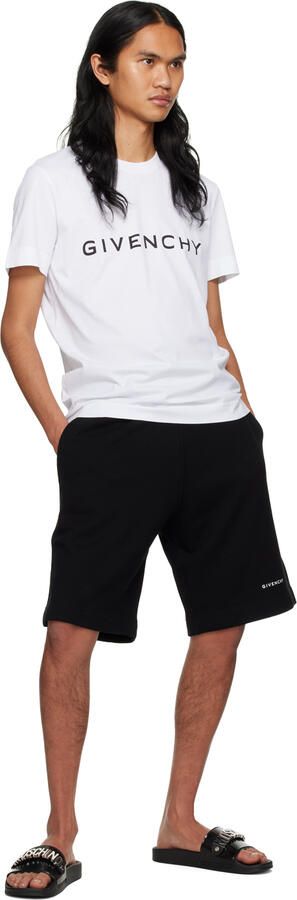 Moschino Black & Silver Lettering Pool Slides - Picture 3