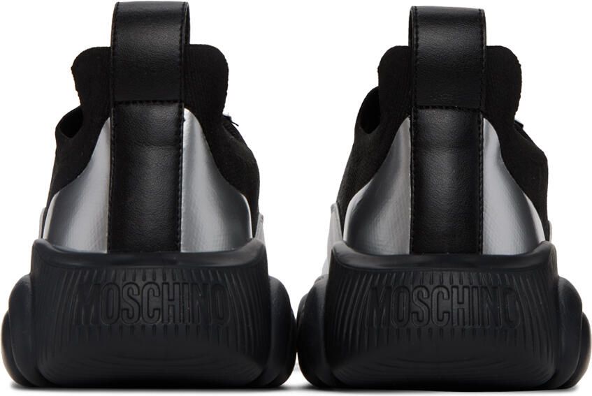 Moschino Black & Silver Teddy Sneakers