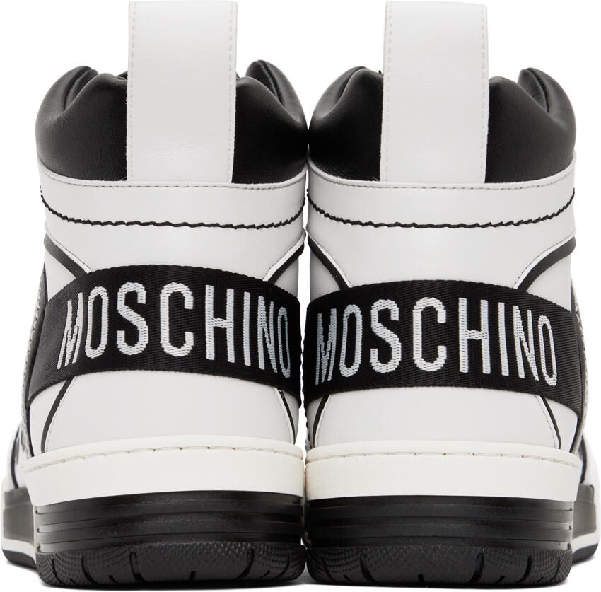 Moschino Black & White Streetball Sneakers