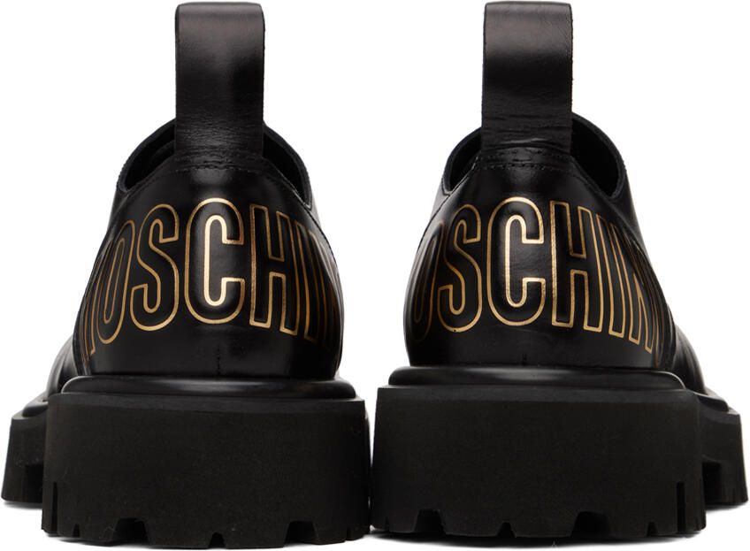 Moschino Black Combat Derbys