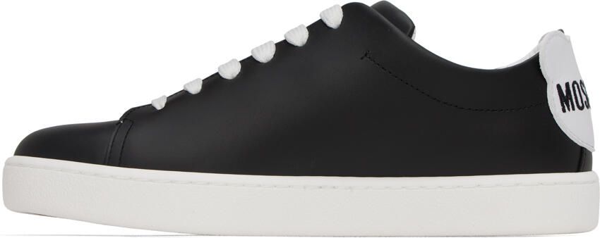 Moschino Black Embroidered Sneakers - Picture 3