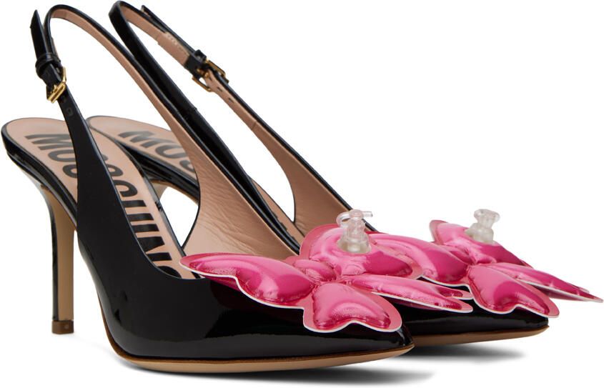 Moschino Black Inflatable Bow Pumps - Picture 2