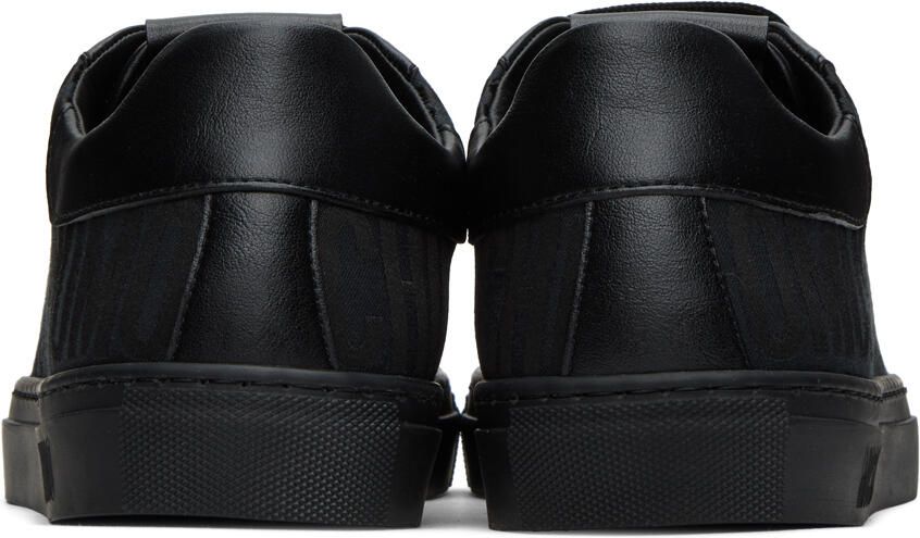Moschino Black Jacquard Logo Sneakers