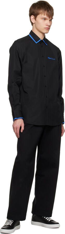 Moschino Black Logo Hardware Sneakers - Picture 4