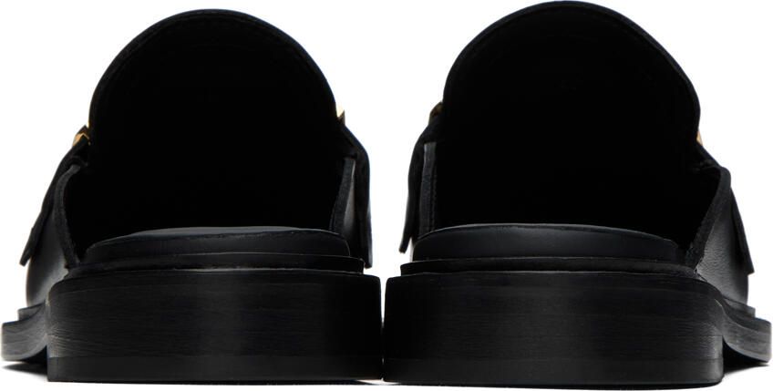 Moschino Black Logo Lettering Loafers