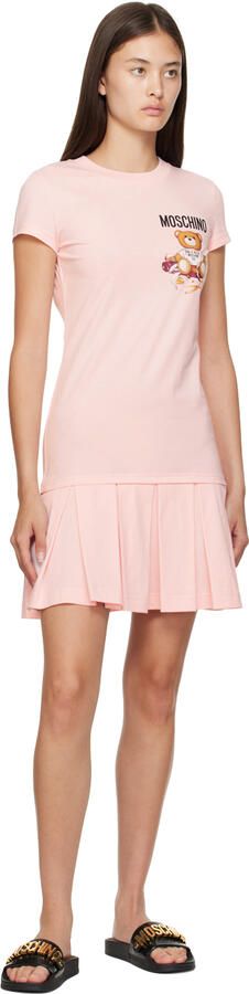 Moschino Black Logo Lettering Pool Slides - Picture 4