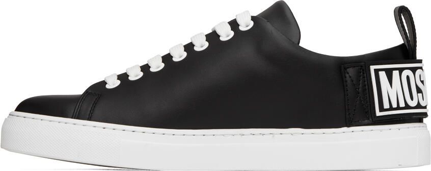 Moschino Black Logo Patch Sneakers - Picture 4
