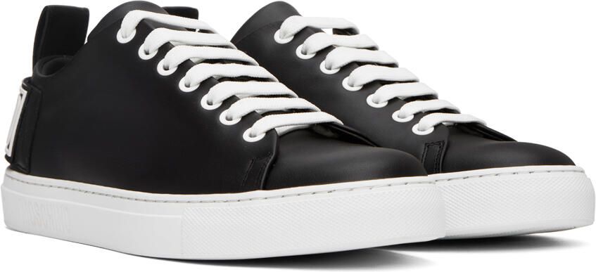 Moschino Black Logo Patch Sneakers - Picture 2
