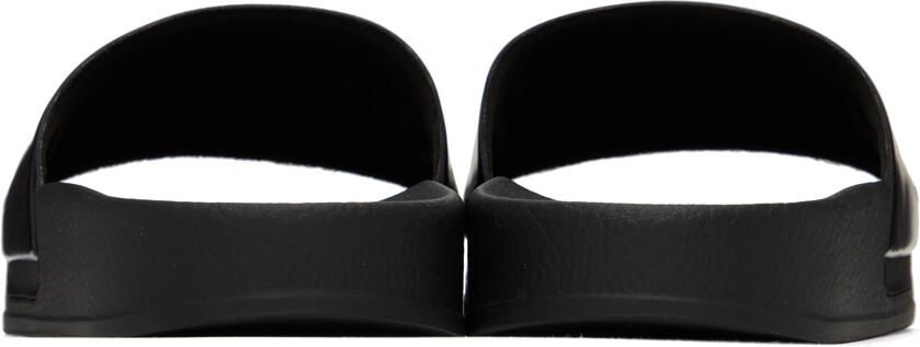 Moschino Black Logo Slides
