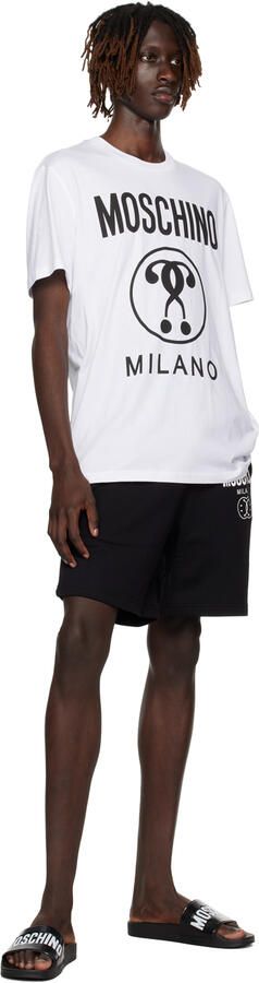 Moschino Black Logo Slides - Picture 4