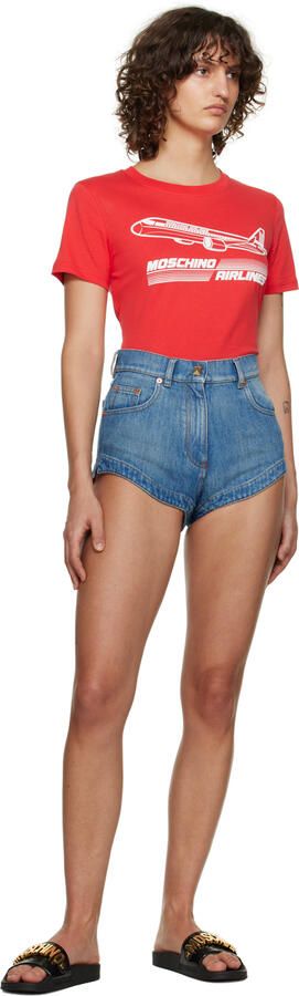 Moschino Black Logo Slides - Picture 3