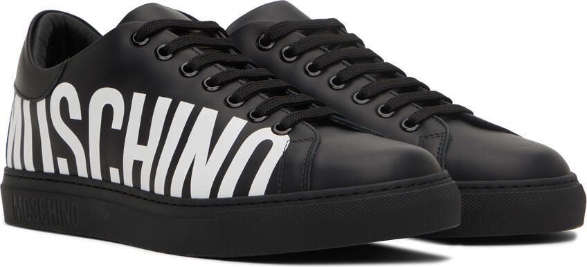 Moschino Black Logo Sneakers - Picture 2
