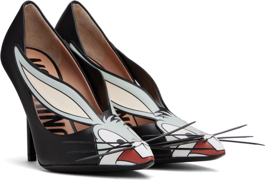 Moschino Black Lunar New Year Court Heels - Picture 3