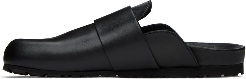 Moschino Black Metal Logo Slippers - Picture 4