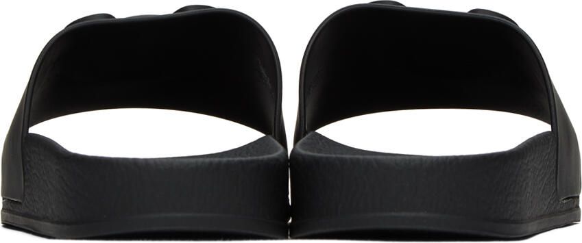 Moschino Black Pool Slides