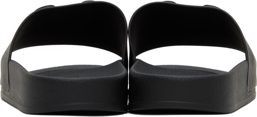 Moschino Black Pool Slides