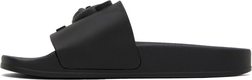Moschino Black Pool Slides - Picture 4