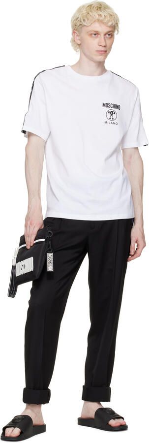 Moschino Black Pool Slides - Picture 3