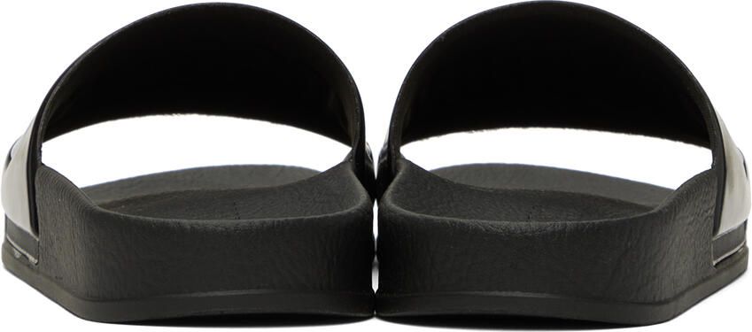 Moschino Black Pool Slides