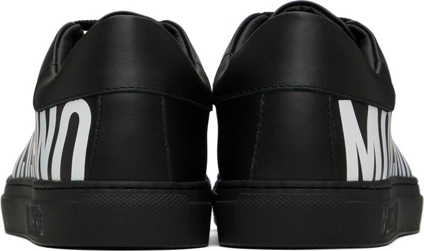 Moschino Black Printed Sneakers