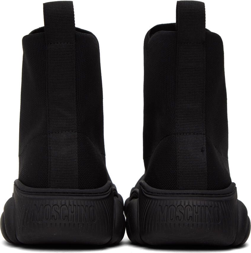 Moschino Black Slip-On Sneakers