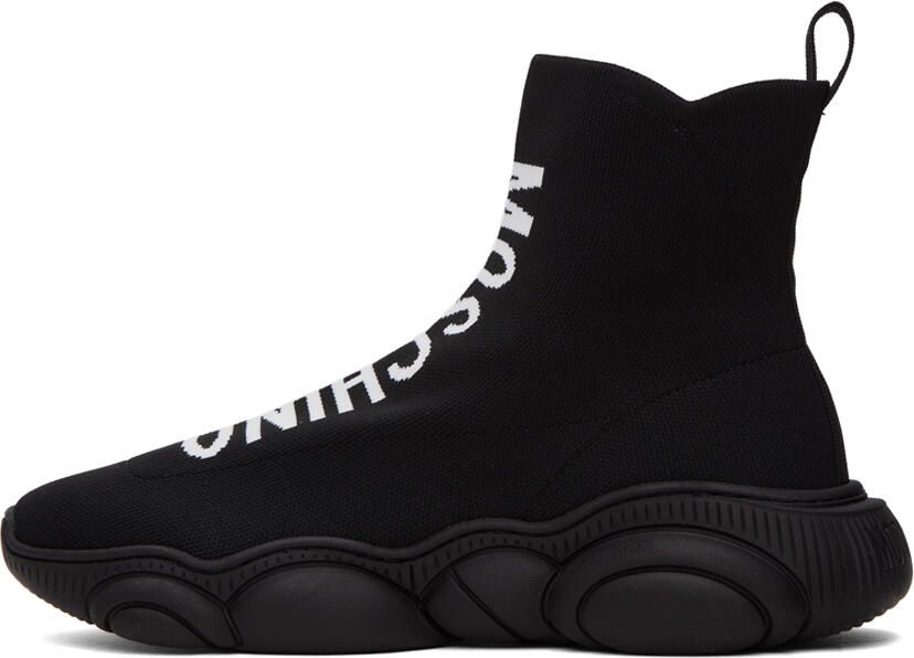 Moschino Black Slip-On Sneakers - Picture 3