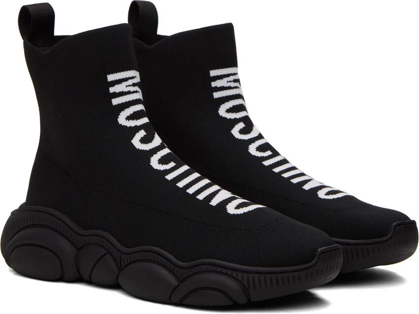 Moschino Black Slip-On Sneakers - Picture 2