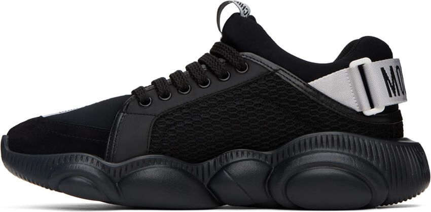 Moschino Black Strap Teddy Sneakers - Picture 3