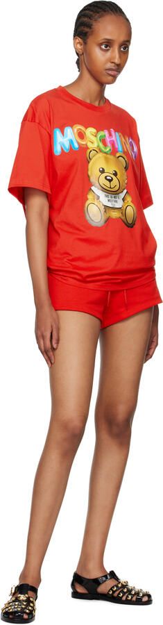 Moschino Black Teddy Studs Jelly Sandals - Picture 4