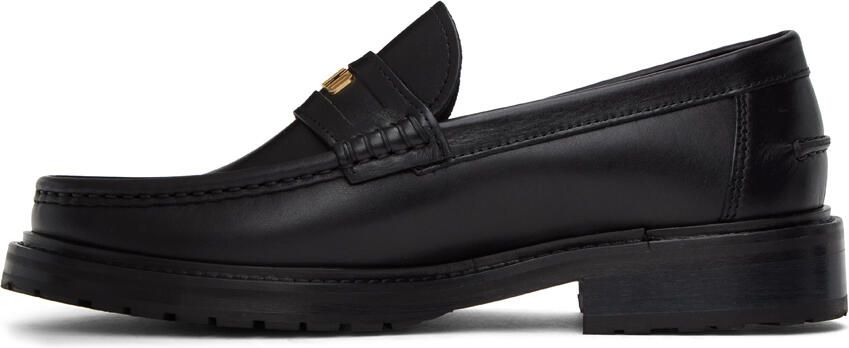 Moschino Black Varsity Loafers - Picture 3