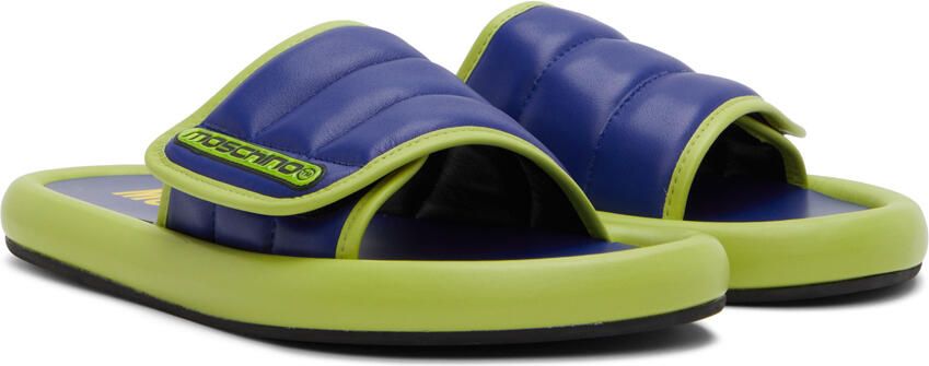 Moschino Blue & Green Logo Slides