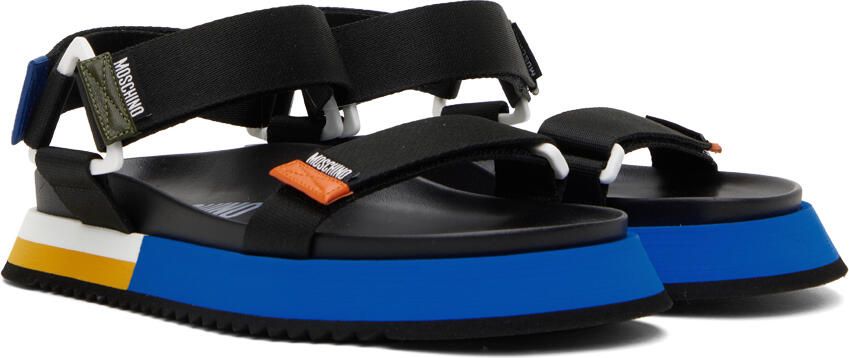 Moschino Multicolor Logo Tape Sandals - Picture 2