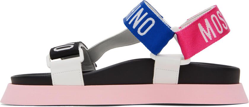 Moschino Multicolor Logo Tape Sandals - Picture 3