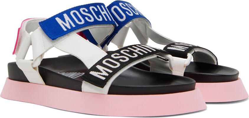 Moschino Multicolor Logo Tape Sandals - Picture 2