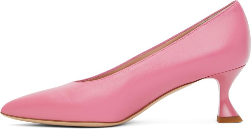 Moschino Pink Icing Logo Heels - Picture 2