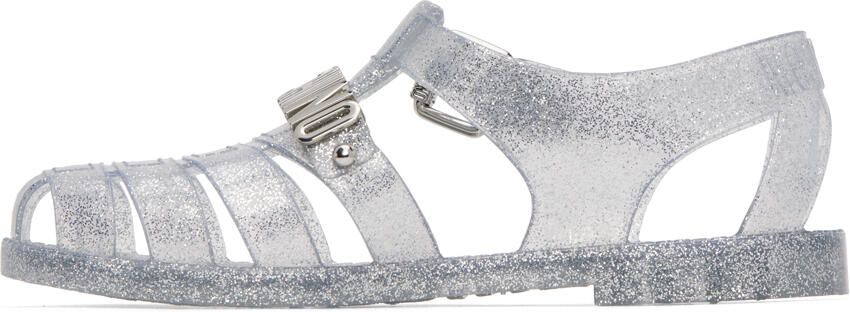 Moschino Translucent Jelly Lettering Sandals - Picture 3