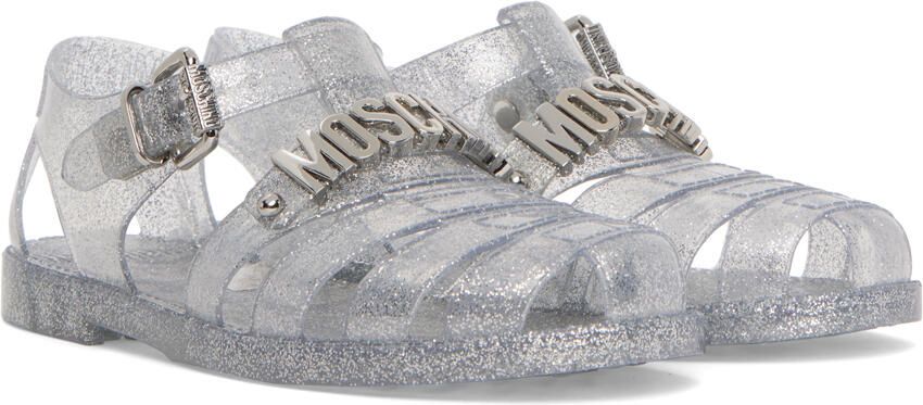 Moschino Translucent Jelly Lettering Sandals - Picture 2