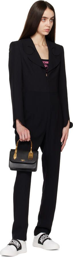 Moschino White Elastic Band Sneakers - Picture 4