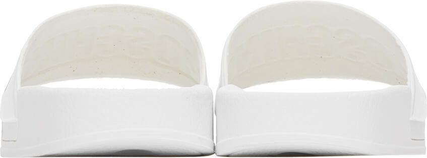 Moschino White Embossed Sandals - Picture 2