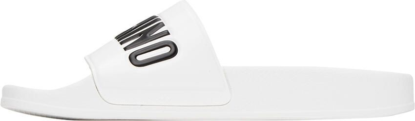 Moschino White Embossed Sandals - Picture 4