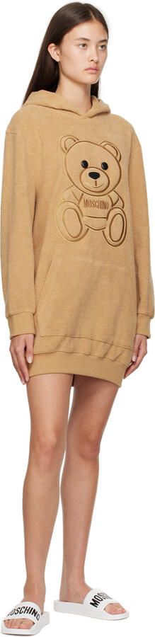 Moschino White Logo Pool Slides - Picture 4