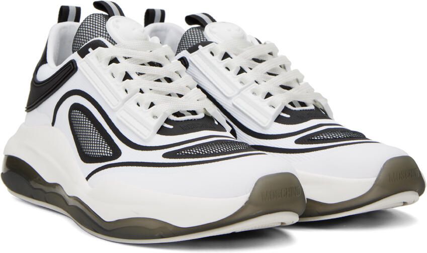 Moschino White Teddy Run Sneakers - Picture 2