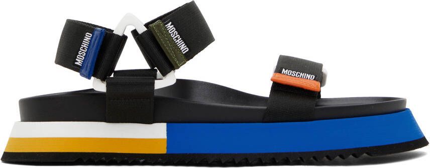 Moschino Multicolor Logo Tape Sandals - Picture 5