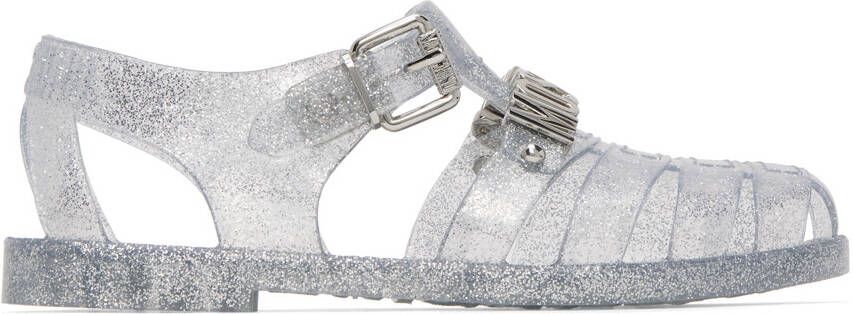 Moschino Translucent Jelly Lettering Sandals - Picture 5