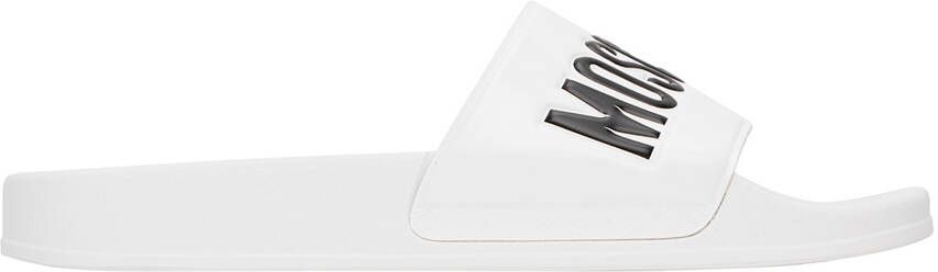 Moschino White Embossed Sandals - Picture 5