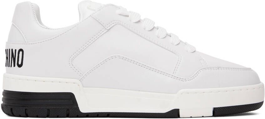 Moschino White Streetball Teddy Bear Sneakers - Picture 5