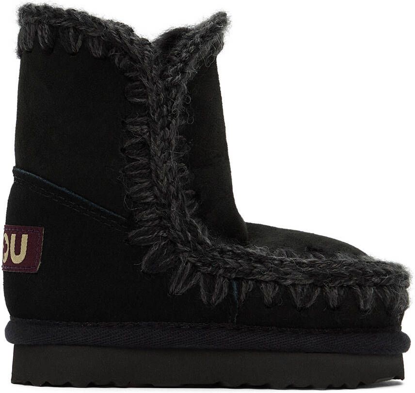 Mou Baby Black Suede Ankle Boots - Picture 4