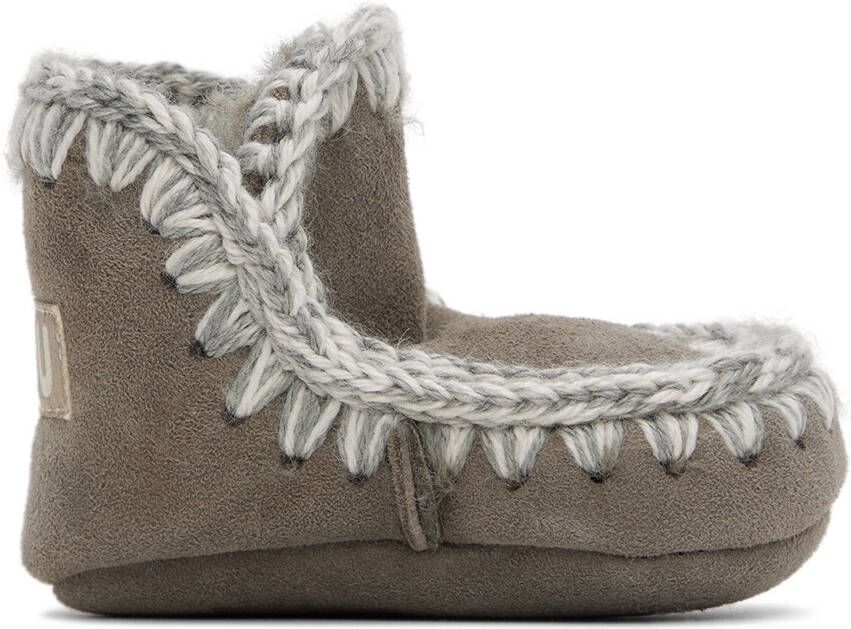 Mou Baby Gray Suede Pre-Walkers