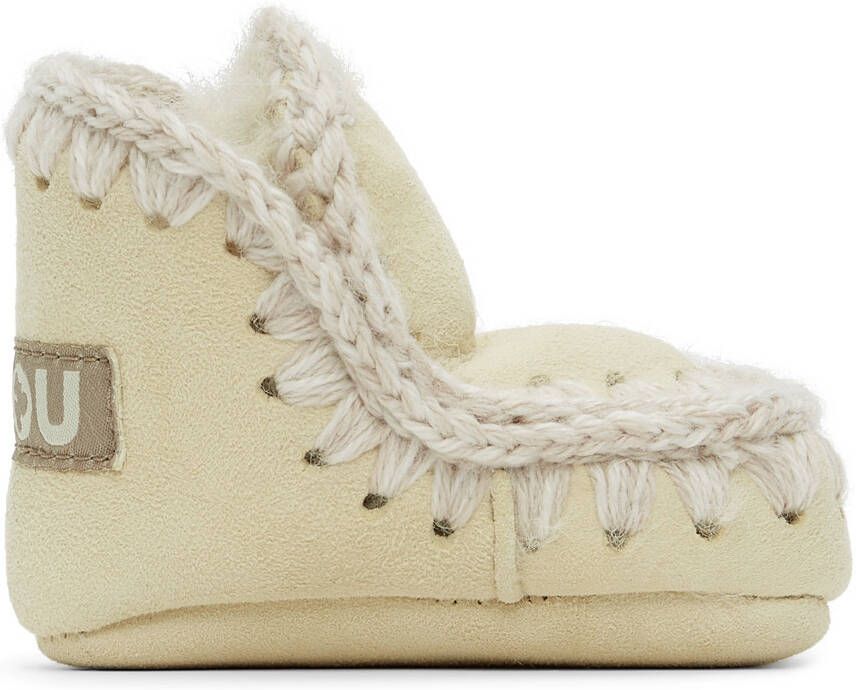 Mou Baby Off-White Suede Pre-Walkers - Picture 4